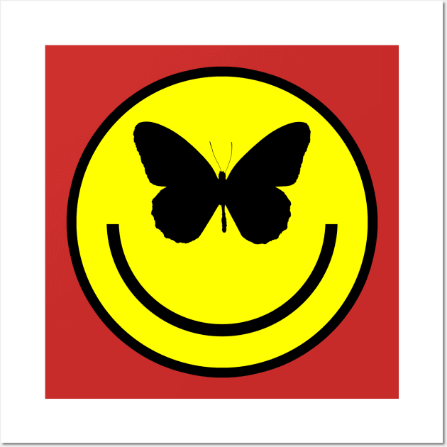 Butterfly Smiley | Acid Bath Tilley Logo Wall Art by Tiger Picasso